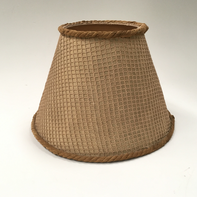 LAMPSHADE, 1960s 70s (Small) - Natural Open Weave